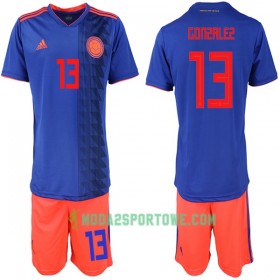 Koszulka Kolumbia Gonzalez 13 Dziecięcy Mistrzostwa Świata 2018 Wyjazdowe Stroje Piłkarskie